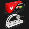 COOLMOON AS360 Magic Diamond Edition Computer Cooler ARGB Water Cooling Light Integrated CPU Radiator(Black)