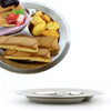 Picnic 3 Grid Round Plate Outdoor Barbecue Non-magnetic 201 Stainless Steel Grid  [late