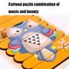 QBT01 Children Double-Sided Wooden Puzzle Bar Puzzle Toy(School Bus + Ship)