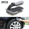 3 PCS Car Tire Brush Carpet Foot Pad Brush, Style: DM-093 Large U-shaped Brush
