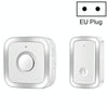 CACAZI A58 Wireless Doorbell, Plug-in, No Battery, 300m Range, EU Plug (Silver)