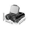 HW-888  XPE+2835 LED Multi-light Source Induction Headlamp Clip on Hat Light(Black)