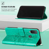 For Alcatel 1L 2021 Embossed Butterfly Leather Phone Case(Green)