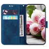 For Xiaomi Redmi Note 9T / Note 9 5G Chinese Butterfly Rose Embossed Leather Phone Case(Blue)
