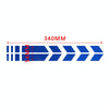 10 PCS Car Stripe Reflective Sticker Motorcycle Fender Arrow Stickers(Blue)