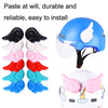 2 Pairs Motorcycle Helmet Angel Wings Decoration(Pink)