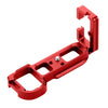 PULUZ 1/4 inch Vertical Shoot Quick Release L Plate Bracket Base Holder for Sony A7R / A7 / A7S(Red)