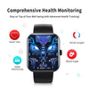 F16 2.0-inch IP67 Waterproof Health Monitoring Bluetooth Call Smart Watch(Gold)