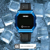 SKMEI 1650 Steel Strap Version LED Digital Display Electronic Watch with Touch Luminous Button(Gold)