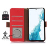 For Samsung Galaxy A36 Side-Magnetic TJ Genuine Leather RFID Phone Case(Red)