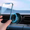 Car Universal Rotating Magnetic Cell Phone Holder With Hook Air Vent Car Navigation Bracket(Black)
