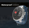 T3 Dual Display Smart Watch For Men IP68 Waterproof Fitness Bracelet 15 Days Standby Business Smartwatch Activity Tracker(Blue)