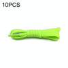 10 PCS Stretch Spandex Non Binding Elastic Shoe Laces (Green)