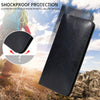 PU Flip Double Phone Card Slot Case, Size:19 x 11cm(Blue)