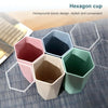 Creative Geometric Rhombus Toothbrushing Cup Home Couple Mouthwash Cup, Capacity:201-300ml(Beige)