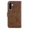 For Samsung Galaxy A36 5G / A56 5G Little Tiger Embossed Leather Phone Case(Brown)