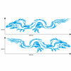 2 PCS/Set D-418 Dragon Totem Tribe Pattern Car Modified Decorative Sticker(Blue)