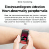 Smart Watch Ring ECG Temperature Heart Rate Blood Pressure Health Bluetooth Talking Watch, Color: Red Silicone
