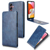 For Samsung Galaxy A15 5G / 4G Magnetic Vertical Flip Leather Phone Case(Blue)