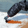 Vehicle Mounted Snow Shovel De-Icer Cleaning Tool, Color: Black+Gloves