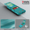 For Samsung Galaxy A16 5G Vertical Flip Card Bag Holder Leather Phone Case(Cyan Green)