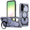 For Samsung Galaxy A36 5G Cooling MagSafe Holder Phone Case(Light Blue)