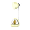 LED Cartoon Table Lamp Dormitory Bedside Eye Protection USB Children Reading Night Light(Yellow)