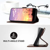 For Samsung Galaxy A56 5G Elephant Head Embossed Phone Leather Case with Lanyard(Coffee)