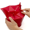 2 PCS Creative Foldable Silicone Microwave Popcorn Maker(Red)