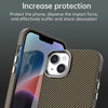 For iPhone 15 Plus Carbon Fiber Series IMD Phone Case(Brown)