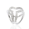 Scarf  Buckle Accessories Brooch Simple Three Square Crystal Shawl(Silver)