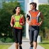 Sports Reflective Vest Night Running Outdoor Reflective Clothing Traffic Safety Reflective Vest,Style: Without Led(Fluorescent Yellow)