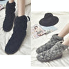 A1 Autumn and Winter Knitted Wool Fleece Thickened Non-slip Boots, Size: 37(Black)