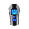 350LM USB Charging Waterproof Snap-on Bicycle Headlight with Speaker & Stopwatch Function (Blue)
