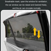 Car Magnetic Summer Sun Protection Insulating Privacy Curtain, Specification: Rear Window Square
