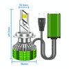 100W LED Double Copper Tube Aluminum Alloy Waterproof Car Headlight, Bulb: H7