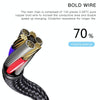 YESIDO CA97 2.4A USB to 8 Pin Braided Charging Data Cable with Indicator Light, Length:1.2m(Black)