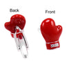 Men Shirts Enamel Lacquered Cufflinks, Color: Red Boxing Glove