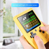 MK500 3.0 inch Macaron Mini Retro Classic Handheld Game Console for Kids Built-in 500 Games, Support AV Output(Yellow)