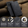 For Samsung Galaxy S25 Ultra 5G CaseMe 013 Multifunctional Horizontal Flip Leather Phone Case(Black)