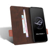 For ASUS ROG Phone 7 Magnetic Clasp Leather Phone Case(Brown)