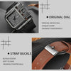 Oulm 3364 Men Square Dial Leather Belt Quartz Watch(Red)