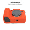For Sony ILCE7RM5 / A7R5 Litchi Texture Soft Silicone Protective Case(Orange)