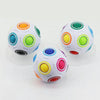 Magic Rainbow Ball Luminous Edition Training Hand Brain Coordination Fun Cube Children Toy(Luminous Blue)