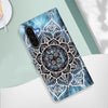 For Samsung Galaxy A56 5G Colored Drawing Pattern Plain Weave Leather Phone Case(Undersea Mandala)