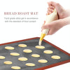 Hollow Non-Stick High Temperature Baking Mat Breathable Glass Fiber Baking Pan Mat, Specification: 18 Lap 40x30cm Straight Angle