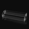 2 Layers Acrylic Nail Polish Display Rack Transparent Ladder Stand Cosmetic Essential Oil Bottle Holder