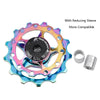 MEROCA Metal Bearings Mountain Bike Road Bike Rear Derailleur Guide Wheel 11T/13T Guide Wheel, Specification:11T, Color:Blue
