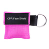 CPR Face Shield Keyring - Pink