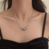 Ladies Light Luxury Bowknot Necklace Clavicle Chain, Specification:XL1795